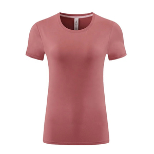 Camisetas deportivas respetuosas con el medio ambiente para mujer OEM con diseño personalizado de secado rápido y transpirable - Product Image 2