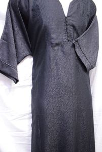 Qamis marocain prêt-à-porter en lin, soie et polyester, décontracté, respirant, pour adultes, grande taille, automne, personnalisé ODM - Product Image 5