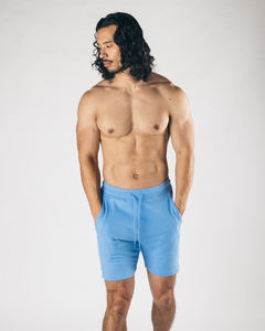 กางเกงขาสั้นผู้ชายผ้าฟลีซคุณภาพสูงขายส่ง ระบายอากาศได้ดี ผลิตจากผ้าฝ้าย 100% ลายเรียบ สไตล์ลำลองแนวสตรีท เอวยางยืด รับผลิตตามแบบ - Product Image 4