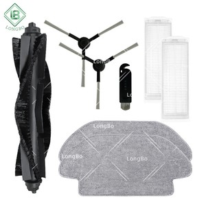 Ersatz kit Passend für Kar Chers <span class=keywords><strong>RCV</strong></span> <span class=keywords><strong>3</strong></span> Haupt rollen bürste Spin Brush Hepa Filter Mop Stoff Roboter Staubsauger Zubehör - Product Image 1