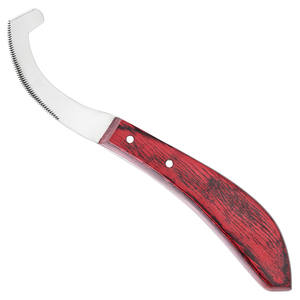 High Quality Sharp Precision Scraping Edge <b>Knife</b> Veterinary Bot Egg Removal <b>Knife</b> Stainless Manual Bot Egg <b>Knife</b> Wooden Handle - Product Image 1