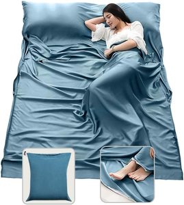 Cozysilk 100% Silk <strong>Sleeping</strong> <strong>Bag</strong> Liner <strong>Lightweight</strong> Compact and Portable Ideal for Traveling,Hostels and Camping OEM - Product Image 1