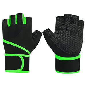 Guantes de levantamiento de pesas para gimnasio personalizados, guantes de entrenamiento de tela de LICRA suave, ajustados a mano, deportivos, nuevo diseño de fábrica - Product Image 6