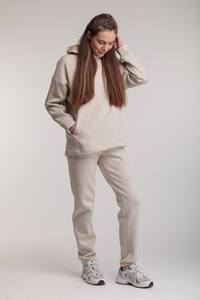 Ensemble de survêtement décontracté pour femme avec sweat à capuche et pantalon de jogging, confortable pour l'automne et l'hiver - Product Image 4