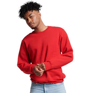 Pull-over en molleton uni pour hommes, haut à manches longues, col rond, pull-over décontracté avec coupe régulière, sweat-shirts à capuche et sweat-shirts - Product Image 5