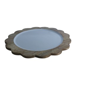 Grands plateaux de service en bois d'acacia massif de haute qualité Plats de service en bois écologiques Planches pour bar, café, fête Grossiste - Product Image 2