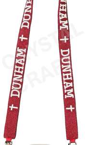 Saints Gold Seed Bead Bag Straps Accesorios de moda con forma personalizada y correa de monedero con cuentas de diseño - Product Image 3