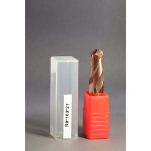 METALDUR Molino de punta esférica 18*100 Cobre de 2 flautas 55HRC TiCN Recubierto CNC Modo de Control 4mm Vástago 55HRC 65HRC Altin Fresado de estaño - Product Image 1