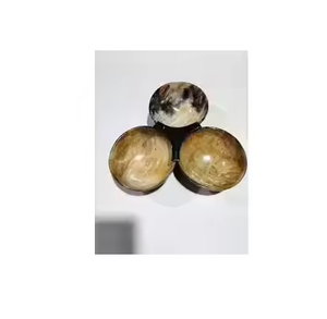 Bol en corne noire Bol en corne de buffle jepenese poli brillant naturel par artisanat en croissant - Product Image 2