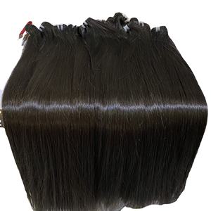 Mèches de cheveux humains, Double fermeture en dentelle dessinée, Transparent, os droit, couleurs naturelles - Product Image 2