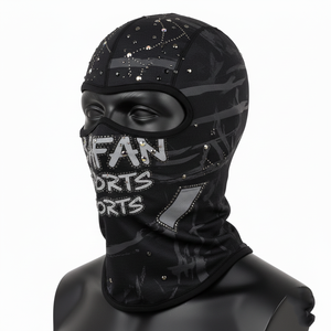 Balaclava de sport pour homme, tissu polyester et élasthanne de haute qualité, 180 GSM, noir, léger, couvre-visage intégral, logo personnalisé, balaclavas pour homme - Product Image 3