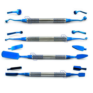 Espátula Compactadora para Injertos Óseos de Implantes Dentales, Cuchara Doble, Instrumentos PRF, Puntas Recubiertas de Plasma de Acero Inoxidable - Product Image 2