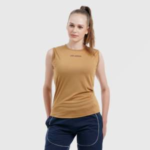Camiseta sin mangas de punto color beige claro - Product Image 1