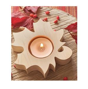 Portavelas de Madera Natural Diseñado para Agregar una Luz Cálida y Ambiental a Cualquier Ambiente - Product Image 6