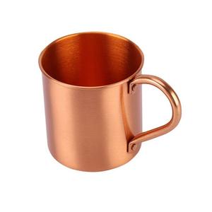 Tasse baril en cuivre 100% avec poignée en laiton pour la maison taille personnalisée et forme ronde tasse martelée à la main avec poignée pour le bureau - Product Image 2