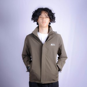 แจ็กเก็ตแบบแข็งสำหรับฤดูร้อนกันน้ำกันลมมีซิปมีขาตั้งพิมพ์ลายไนลอนโพลีเอสเตอร์ฤดูหนาวแบบบาง - Product Image 1