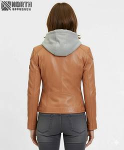 Chaquetas de piel auténtica totalmente personalizadas para mujer, hechas en Sialkot, Pakistán, chaqueta de piel personalizada para mujer - Product Image 2