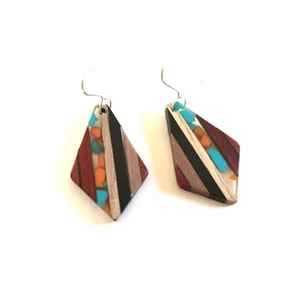 Lujoso pendiente de resina antigua, última llegada, venta al por mayor, conjunto de pendientes de moda de Color personalizado, auricular acrílico para mujer - Product Image 5