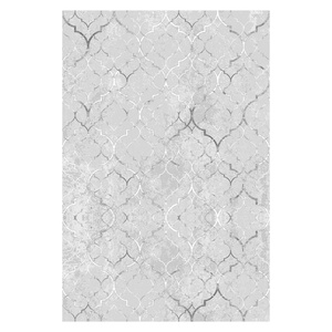 Tapis de salon en chenille antidérapant, motif créateur imprimé numériquement, lavable en machine, couleur crème ivoire, vente en gros, RUGS DEPOT LXDP-0084 - Product Image 1