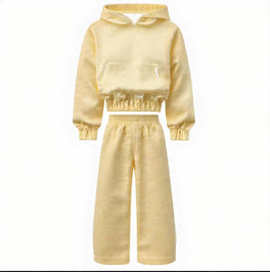 Conception personnalisée logo bords de l'ourlet brut couture appliques broderie Vintage strass blancs sérigraphie lavage à l'acide ensemble de survêtement - Product Image 4