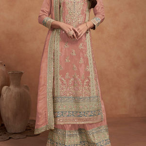 Trajes Shalwar Kameez Cosidos para Mujer de Primera Calidad, Estilo Indio Pakistaní, Vestido Largo de Seda al por Mayor, Vestido Maxi de Manga Larga para Mujer - Product Image 6