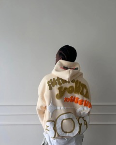 American Letter Puff Print Hoodies Mujeres Parejas Tops Sudadera Mujeres Goth Streetwear Ropa Sudadera con capucha de gran tamaño - Product Image 4