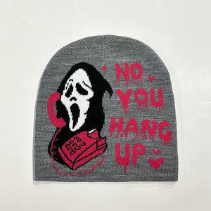 หมวกบีนนี่สำหรับฤดูหนาวสินค้ามาใหม่หมวกบีนนี่ผ้าขนแกะสีตามสั่ง - Product Image 3