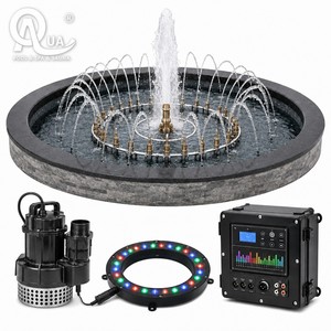 น้ำพุสวนวอเตอร์คราวน์ สแตนเลสสตีล พร้อมไฟ LED สำหรับสวน โรงแรม และลานบ้าน - Product Image 6