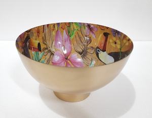 Cuenco de cocina de trabajo Meena y Metal de diseño antiguo, cuenco de mesa de aluminio sólido de forma redonda de calidad estándar - Product Image 2