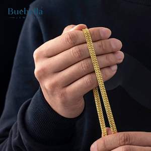 Hot Sale 925 <b>Silver</b> 14K Gold Plated 3mm Moissanite Miami <b>Cuban</b> <b>Chain</b> for Men Premium Premium Necklaces - Product Image 3