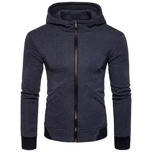 Sudadera con capucha informal para hombre, con cremallera, material suave y diseño transpirable, ideal para entrenamiento en el gimnasio, footing y moda urbana. - Product Image 5