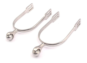 Equitación Western SS Vástago largo y botones Espuelas/Seguridad ecuestre Venta al por mayor Espuelas para montar a caballo - Product Image 6