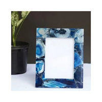 Cadre photo en agate semi-précieuse moderne et écologique, fait main, artisanat indien de luxe, cadeaux uniques et mémorables, vente en gros