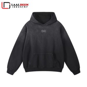 Sudadera con Capucha Extra Grande para Mujer, Diseño Gráfico Personalizado, Alta Calidad, 100% Algodón, Bordada, Dobladillo Acanalado, Hombros Caídos, Logotipo Frontal Digital - Product Image 5