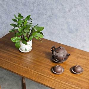 โต๊ะน้ำชาห้องนั่งเล่นสไตล์ญี่ปุ่นทำมือ 100x50x55 ซม. ไม้แอช TT68181 - Product Image 6