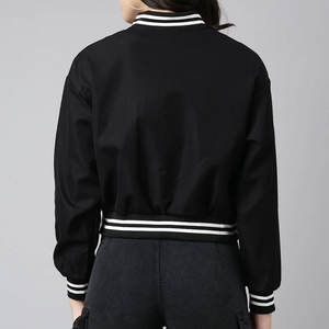 MOVA TEXTILES OEM <b>Women</b> Varsity <b>Jacket</b> Raw Custom Logo Breathable Windproof Eco-Friendly Winter <b>Light</b> Weight Wholesale - Product Image 4