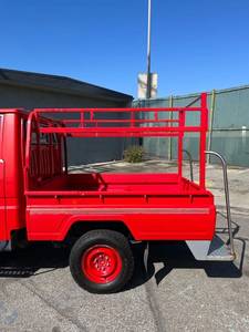 1992 T O Y O T A S Hi-Ace Red Pickup Truck With Metal Roof <b>Rack</b> And Step <b>Plate</b> - Product Image 1