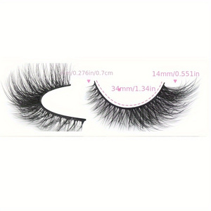 5 pares de pestañas postizas - Pestañas largas naturales estilo dibujos animados - Pestañas de extensión de ojos con efecto alado para maquillaje - Product Image 4