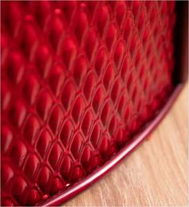 Elegante collar de árbol metálico rojo, la mejor decoración inspirada en lo elegante para el hogar, Año Nuevo, fiesta de Navidad, soporte para árbol de Navidad - Product Image 3