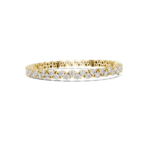 Bracelet tennis en moissanite taille brillant ronde 6,2 carats en argent sterling 925, bijoux de luxe pour mariée, 7 pouces, fournisseur en gros - Product Image 5
