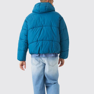 Chaqueta Acolchada para Hombre al por Mayor, Personalizada OEM, con Cuello Alto de Lona, Transpirable, para Invierno, Diseño Impreso, Colores y Logotipo Personalizados - Product Image 6