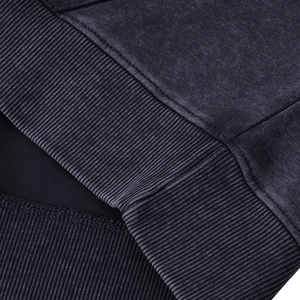 <b>Men</b> Black Acid Washed <b>Hoodie</b> <b>Oversized</b> Heavyweight <b>Fleece</b> Pullover Streetwear Vintage Custom Logo Cotton Thick Warm Winter Sale - Product Image 4