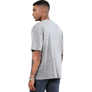 2025 nouvelle Collection hommes surdimensionné demi manches T-Shirts confortable coton et fibre de bambou col rond T-Shirt pour adultes - Product Image 4