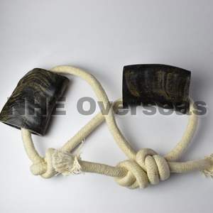 Tuffie naturel en corne de buffle coupé avec corde Jouet à mâcher sain et durable pour chiots et chiens adultes - Product Image 1
