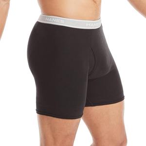 <span class=keywords><strong>Hanes</strong></span> için erkek serin No Boxer külot nefes pamuk örme iç çamaşırı ile hiçbir binmek-up nem esneklik çok paketleri Logo - Product Image 4