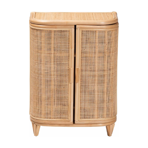 Armoire en rotin naturel de la meilleure qualité, fabriquée à la main, organisateur de rangement durable et écologique pour chambre à coucher élégante, intérieur de maison bien rangé - Product Image 4