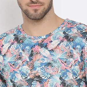 Gran oferta de camisetas de sublimación para hombre, Camiseta 100% de algodón transpirable de secado rápido al por mayor, camiseta personalizada de peso pesado para hombre - Product Image 5