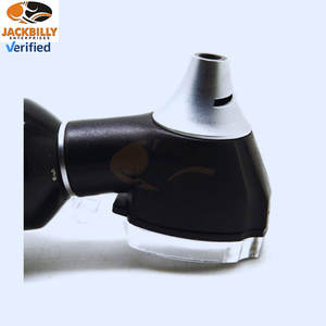 JACKBILLY Venta caliente Nuevo otoscopio de fibra óptica ENT Diseño mejorado con mango 10 espéculos y panel de celda para nariz de oído profesional - Product Image 5