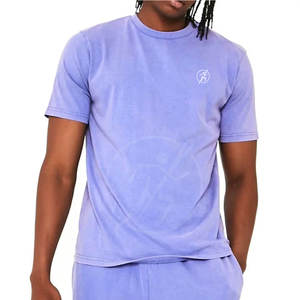 Nouveautés ensemble court d'été décontracté personnalisé hommes été 2 pièces t-shirt short ensemble en coton à séchage rapide ensemble court - Product Image 5