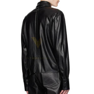 Breathable Winter Warm Men Leather Shirt Casual Wear Leather Shirt for Men in Reasonable Price - Product Image 3